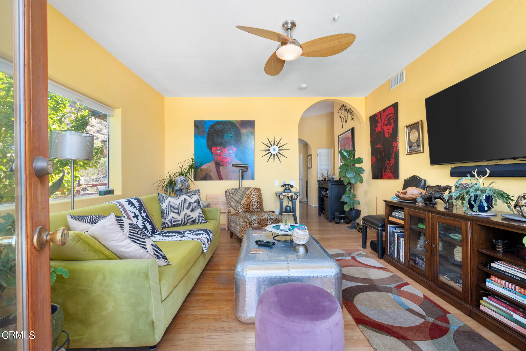 2249 Rim Road Palm Springs, CA 92264 - Photo 11 of 41 a living room with furniture and a flat screen tv