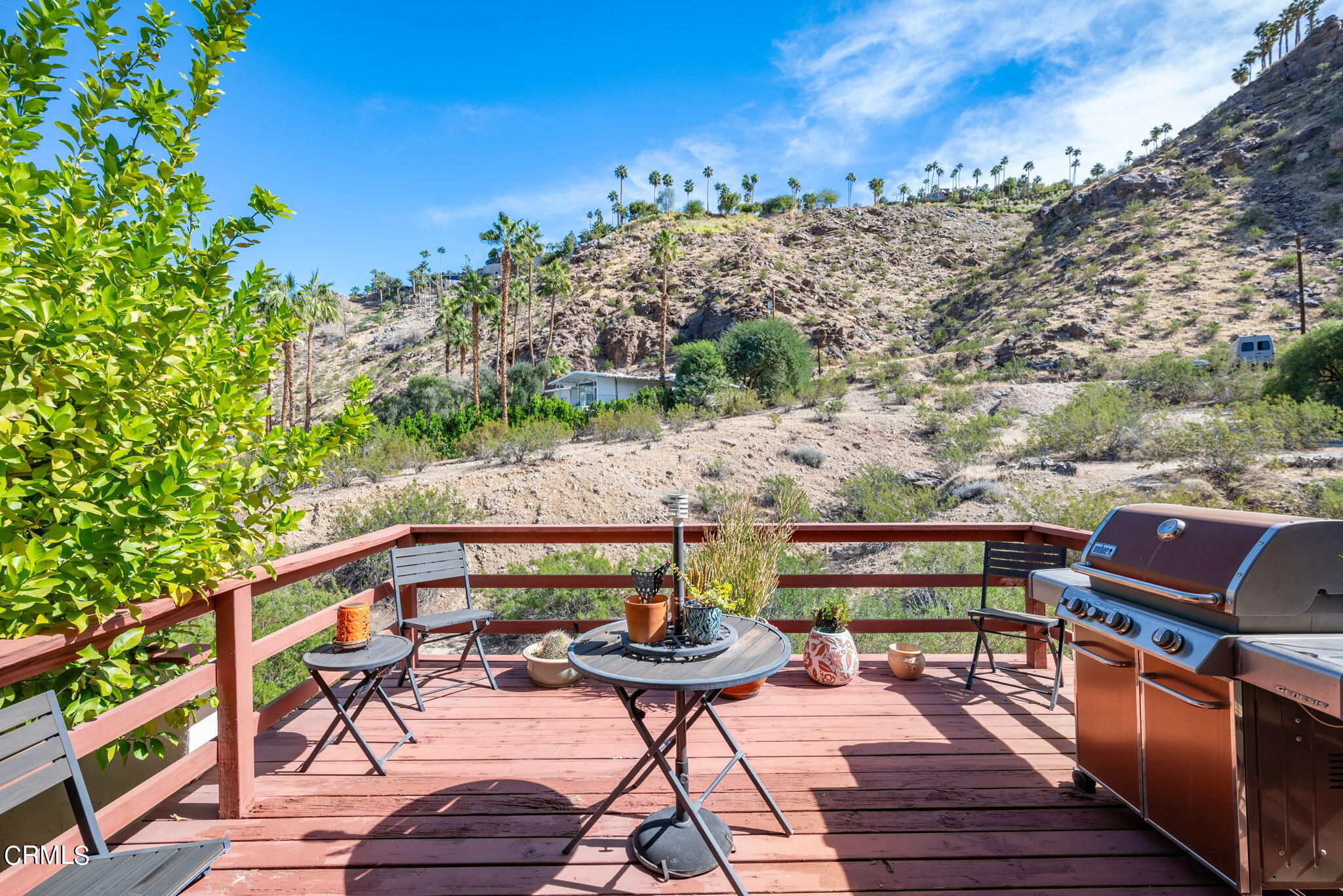 2249 Rim Road Palm Springs, CA 92264 - Photo 27 of 41 a view of a chairs and table on the terrace