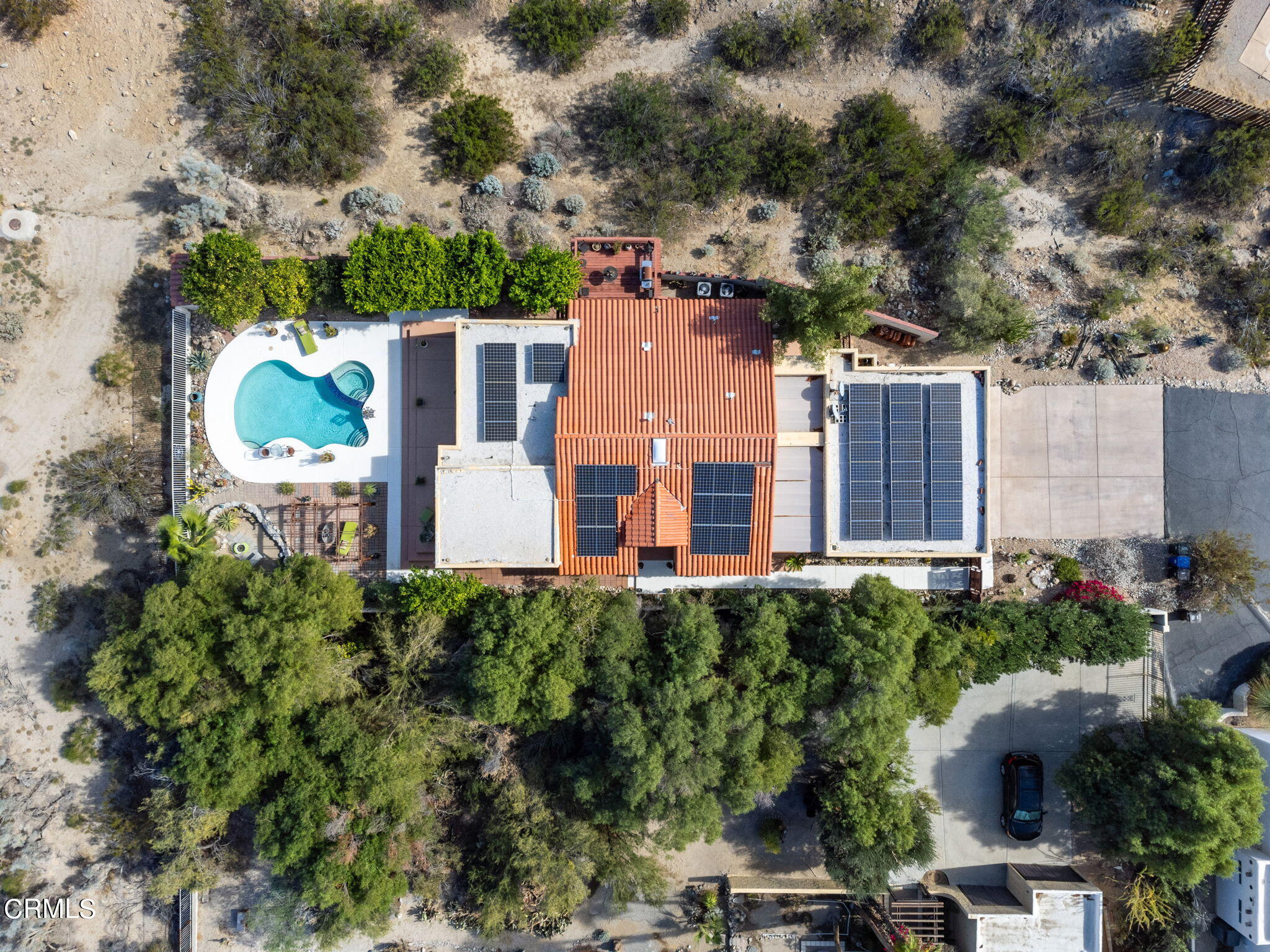 2249 Rim Road Palm Springs, CA 92264 - Photo 4 of 41 an aerial view of a house