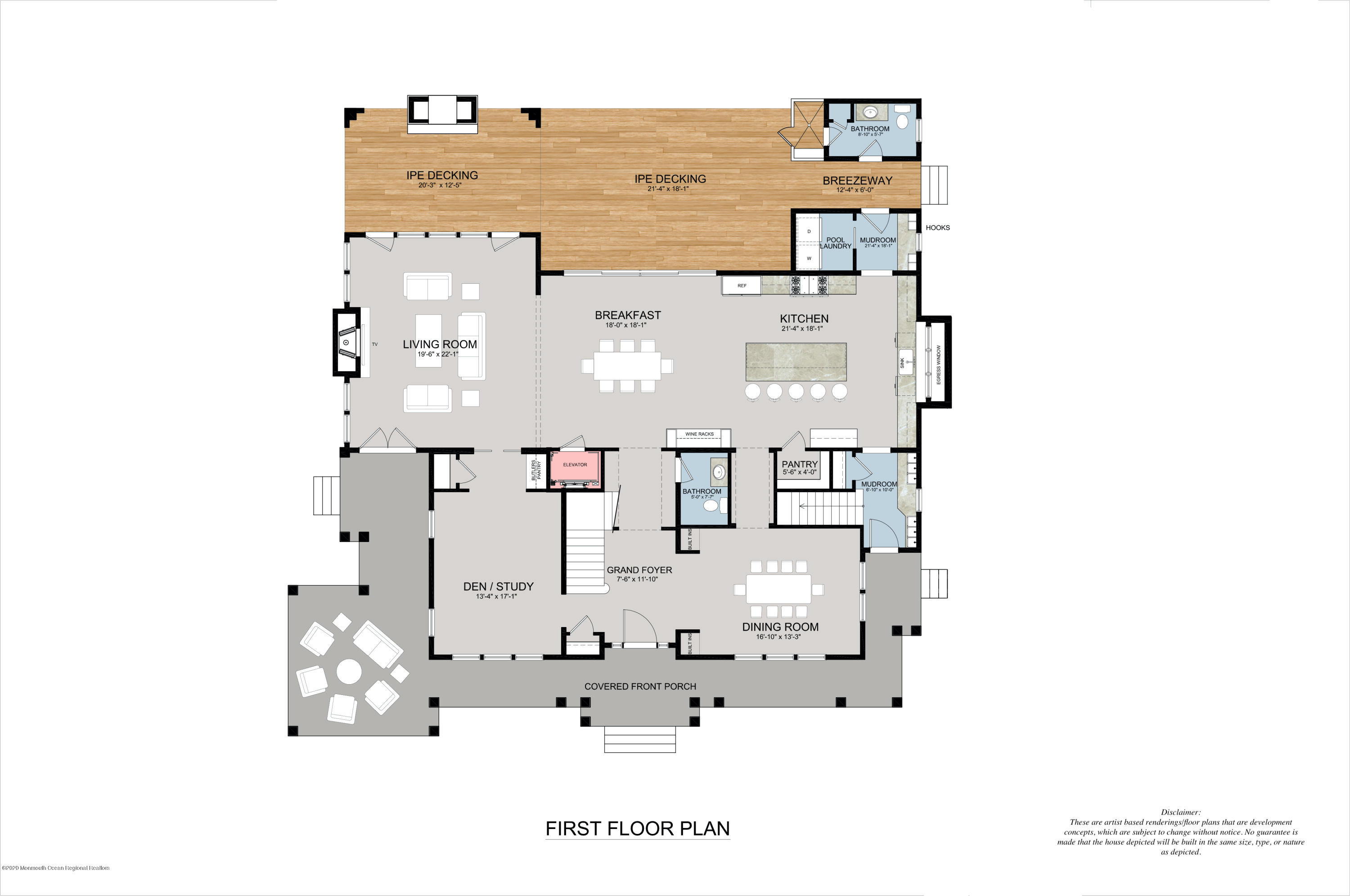 101 Ludlow Avenue Spring Lake, NJ 07762 - Photo 159 of 162 First floor plan-1