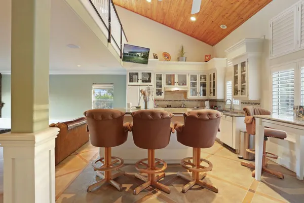 a very nice looking living room with a large window