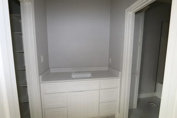 a close view of utility room