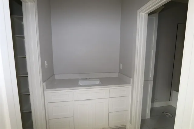 a close view of utility room