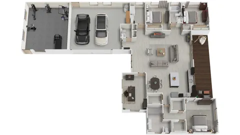 a view of living room with furniture and window