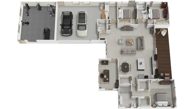 a view of living room with furniture and window