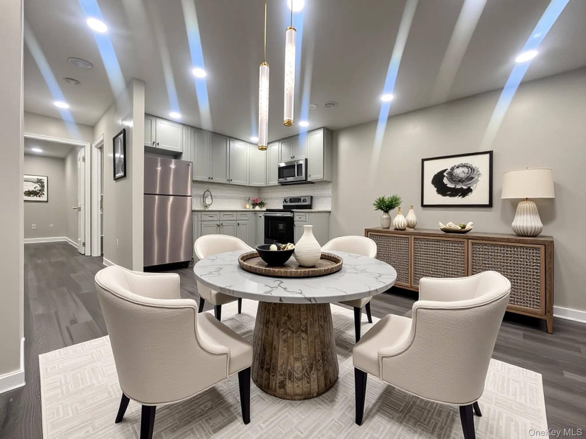 825 Ashford Street Brooklyn, NY 11207 - Photo 1 of 11 a view of a dining room with furniture and wooden floor