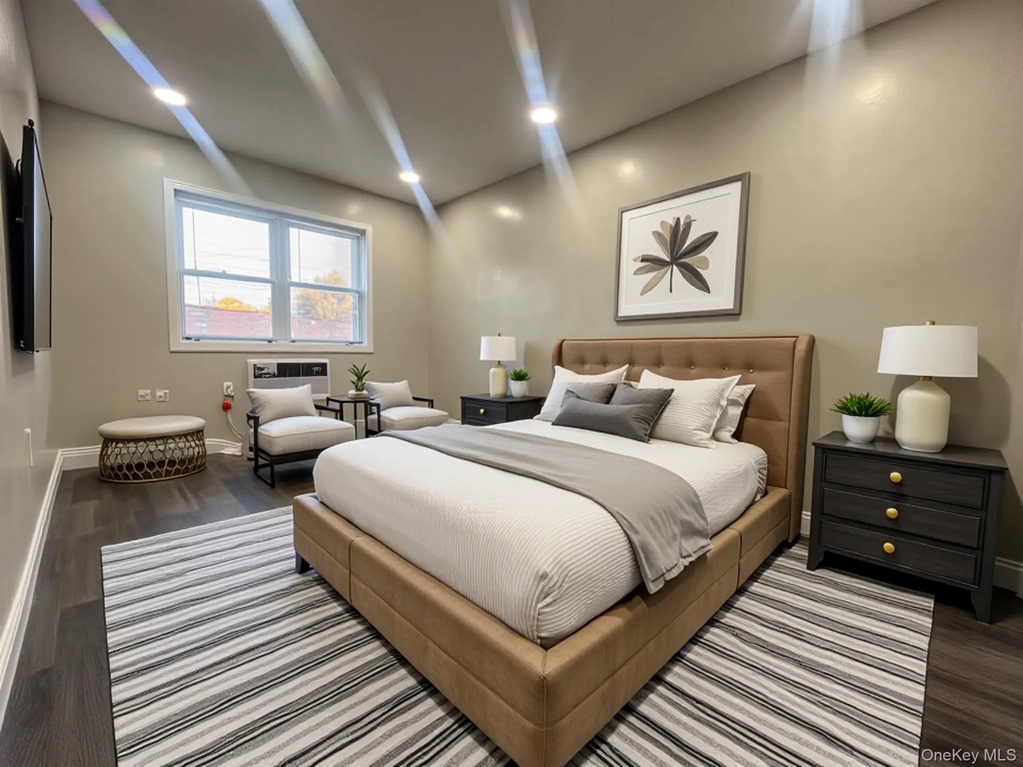 825 Ashford Street Brooklyn, NY 11207 - Photo 4 of 11 a bedroom with bed and a couch