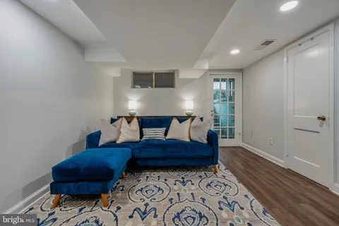 a storage room with washer and dryer