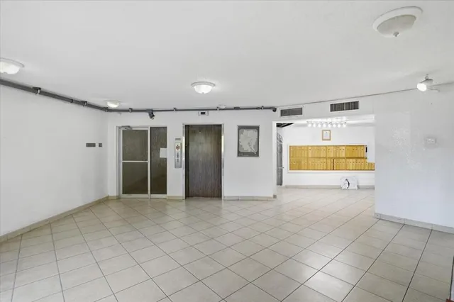 a view of an empty room