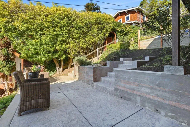 a view of balcony with couch