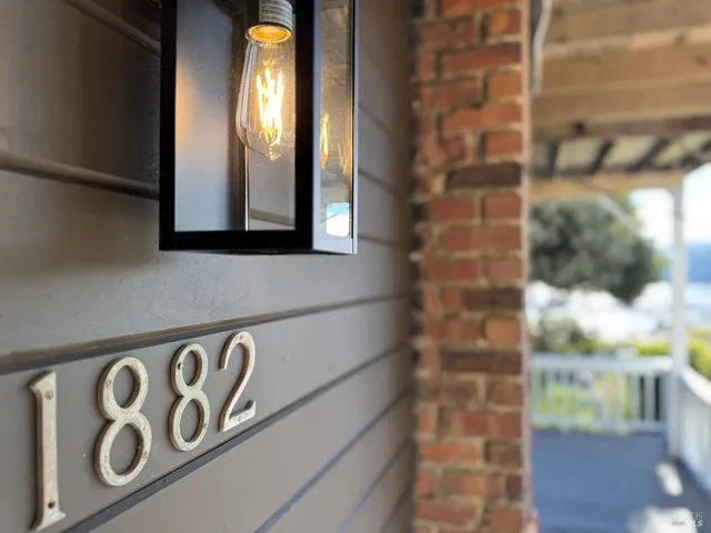 a view of a chairs and table in a room
