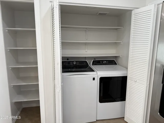 a close view of utility room