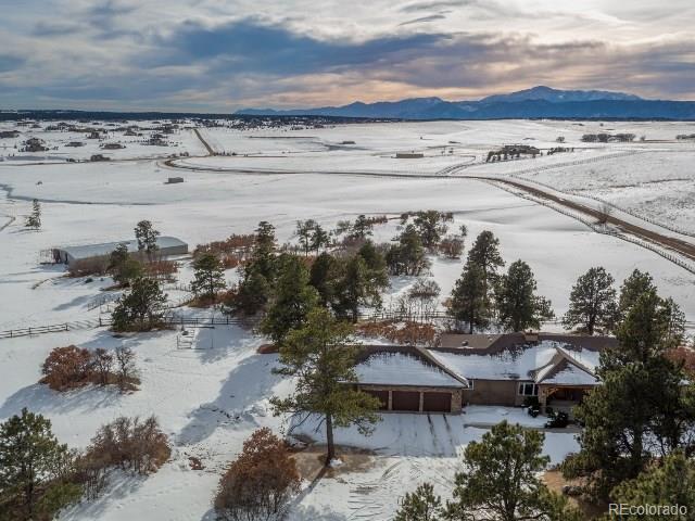 15241 Shadow Mountain Ranch Road Larkspur, CO 80118 - Photo 1 of 31 a view of a lake with a outdoor space
