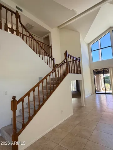 a view of a livingroom with a window