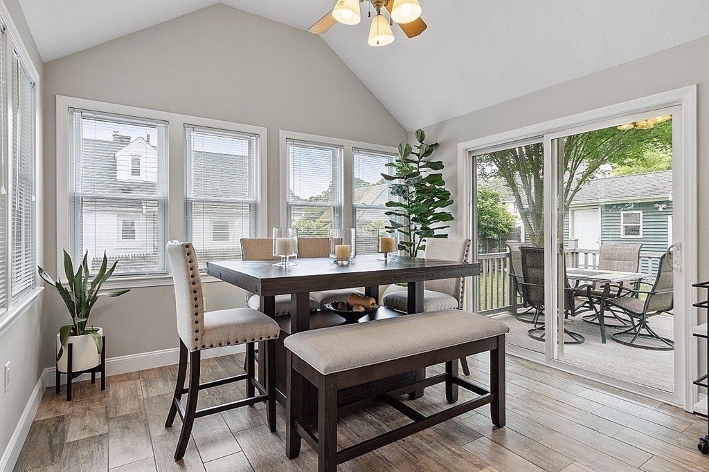 42 Ancona Road Worcester, MA 01604 - Photo 16 of 38 a view of a dining room with furniture window and wooden floor