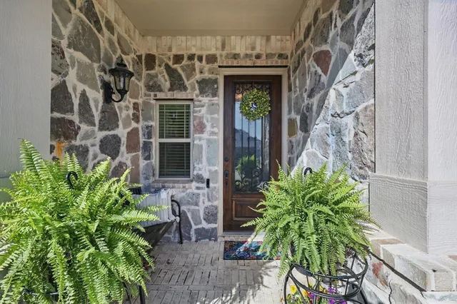 a view of front door of house