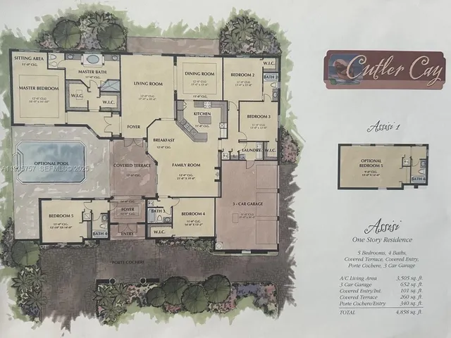 an aerial view of residential house with outdoor space