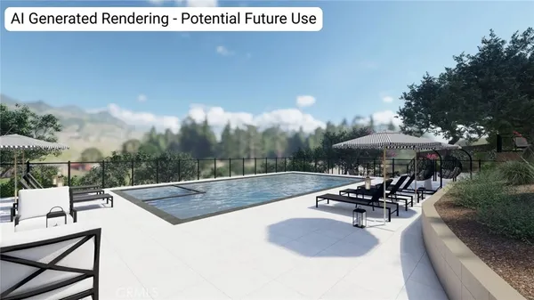 a view of outdoor space swimming pool and furniture