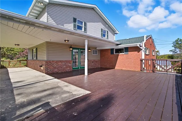 a view of a house with wooden floor