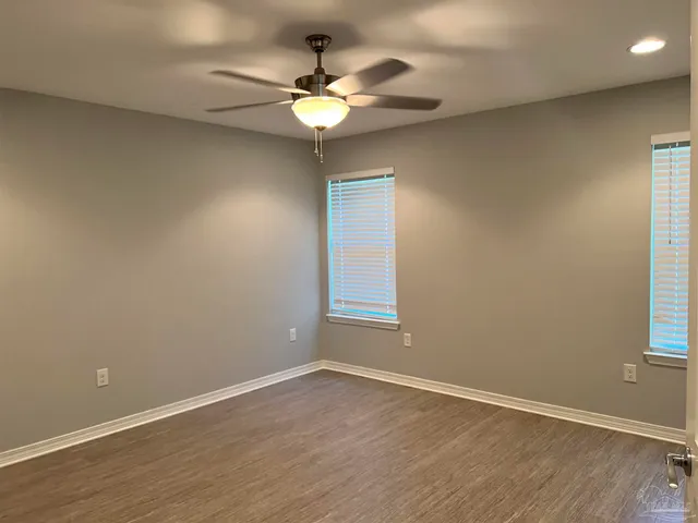 a view of a room with rack on the wall