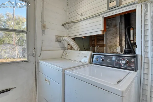 a view of a chairs and tables in the patio