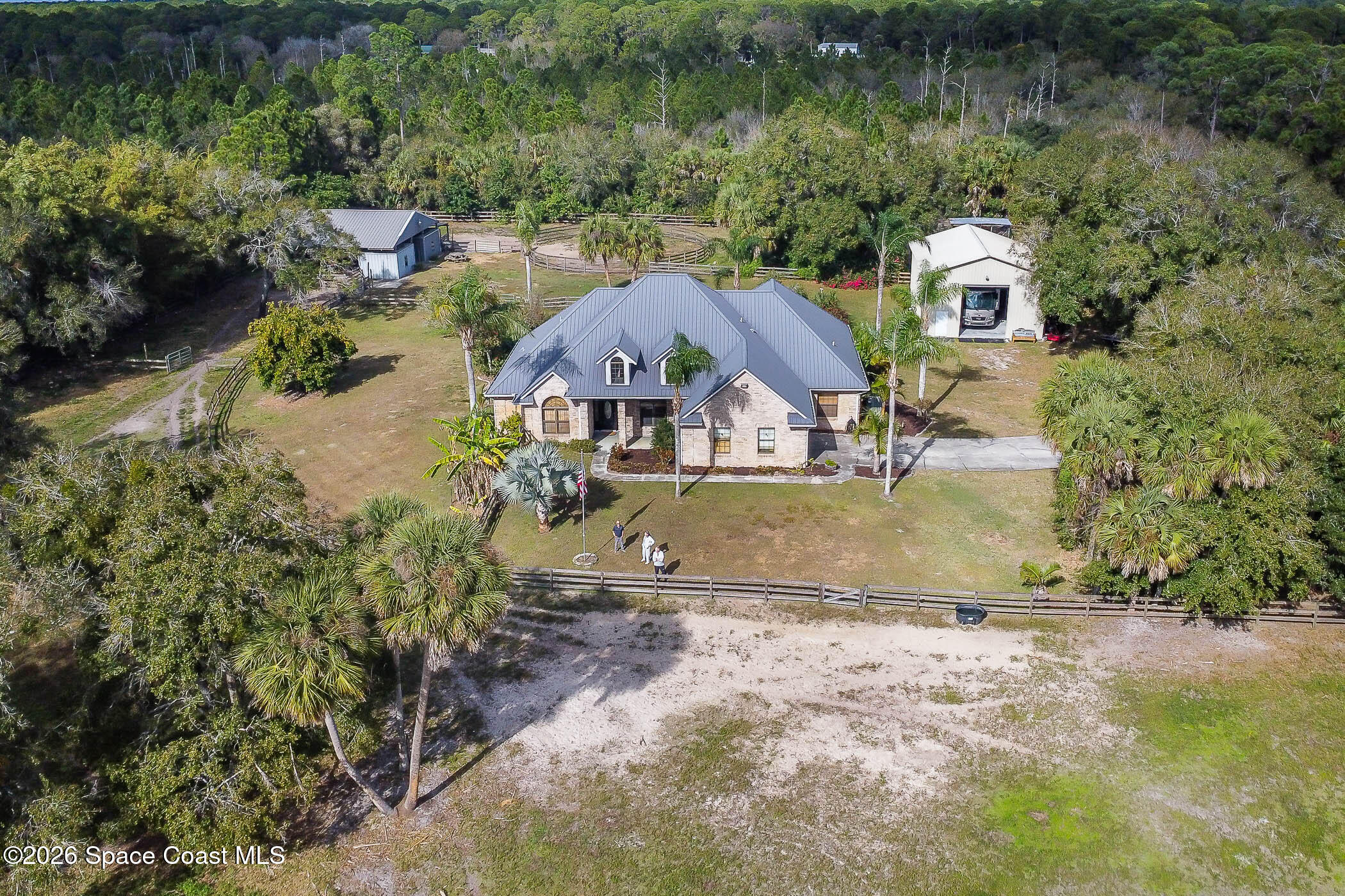 5101 Craig Road Cocoa, FL 32926 - Photo 5 of 62 an aerial view of a house with a yard