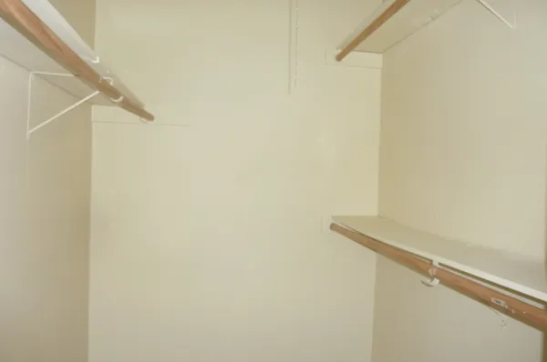 a close up view of racks on the wall