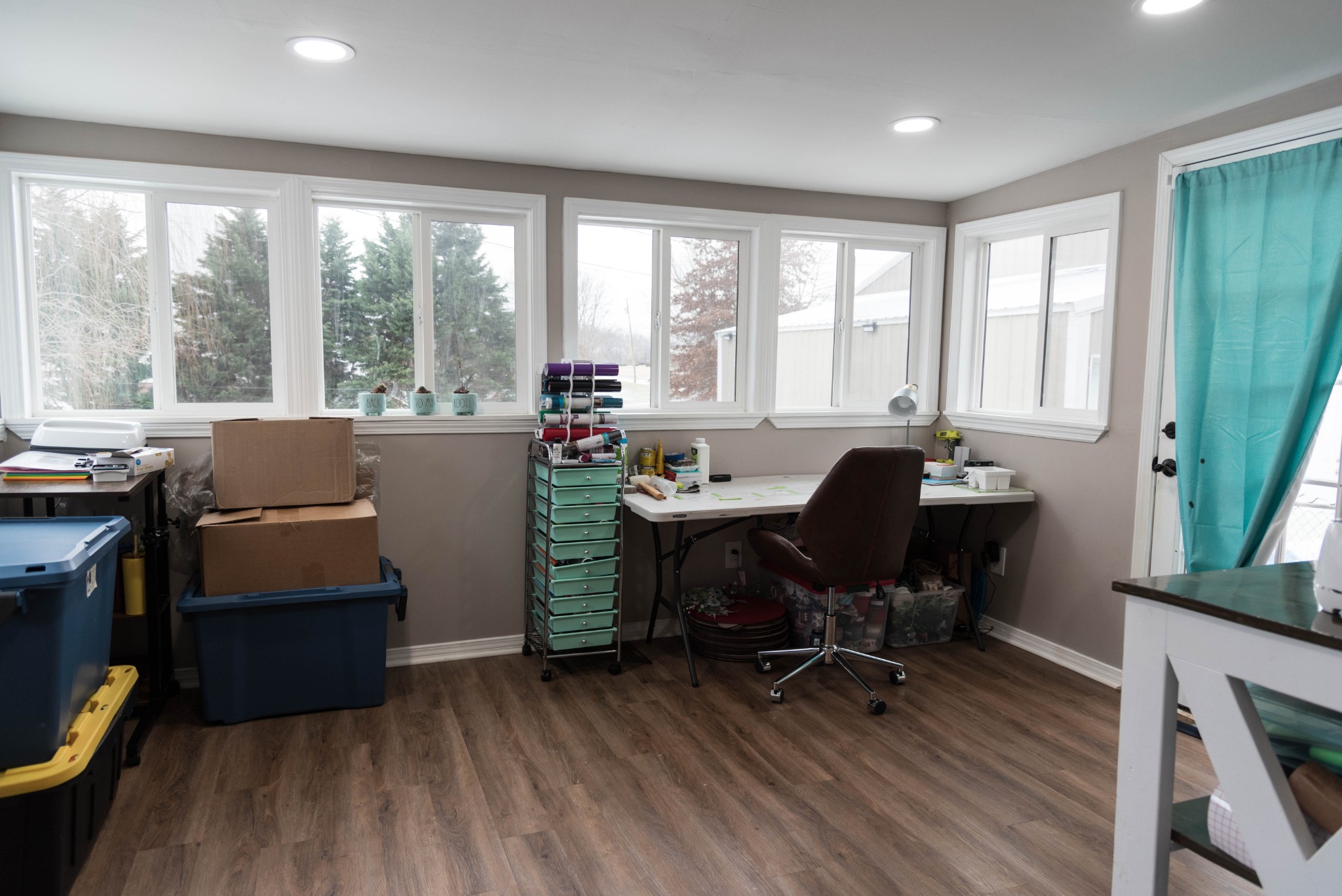 105 Biggs Road Cottontown, TN 37048 - Photo 14 of 40 a view of a workspace with furniture and a window