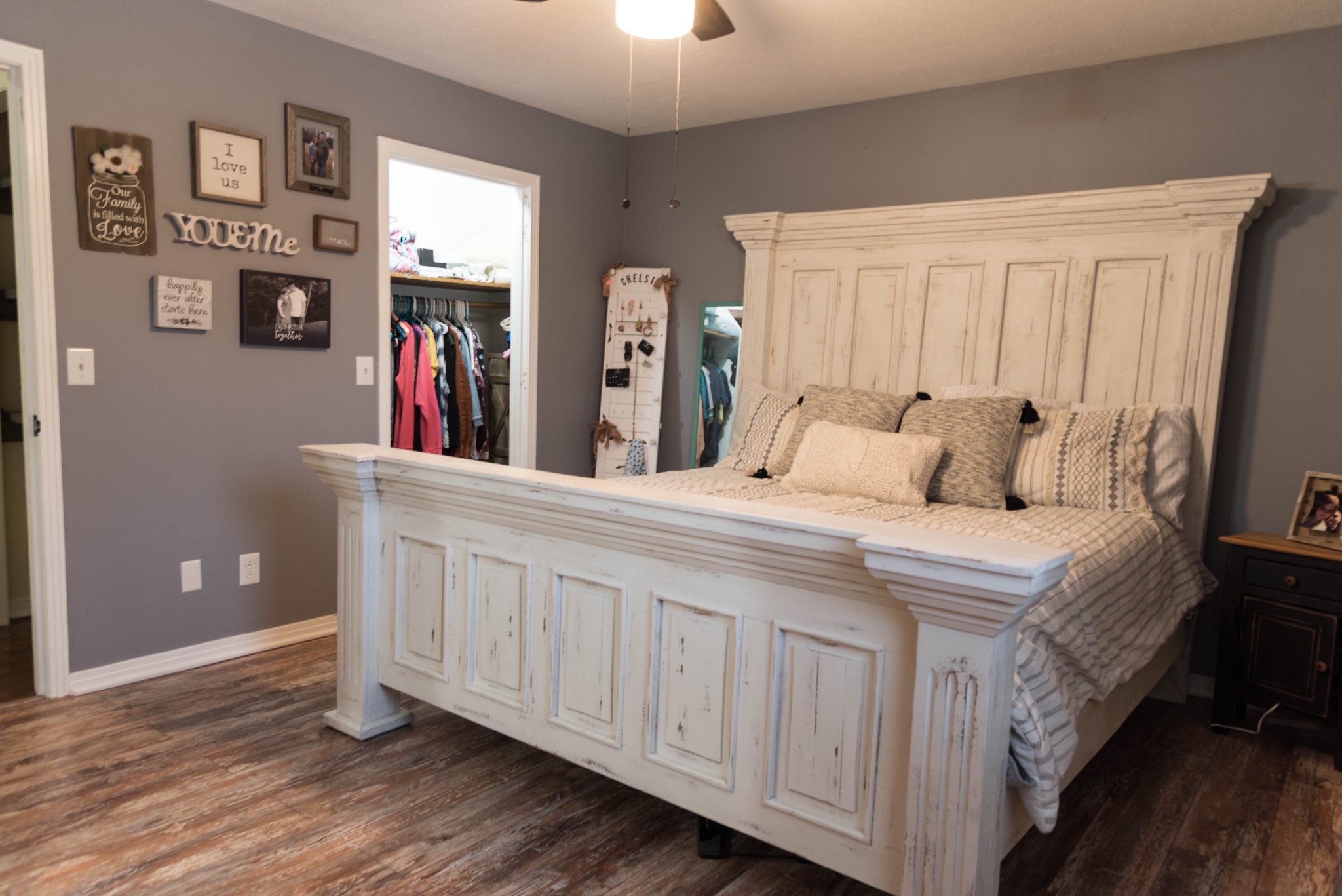 105 Biggs Road Cottontown, TN 37048 - Photo 28 of 40 a bedroom with a bed and a flat tv screen on dresser