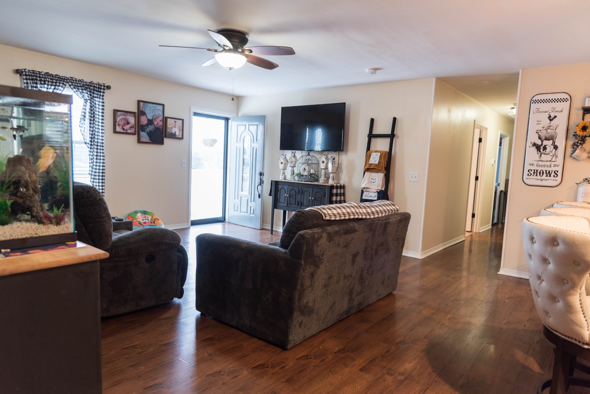 105 Biggs Road Cottontown, TN 37048 - Photo 4 of 40 a living room with furniture and a fireplace