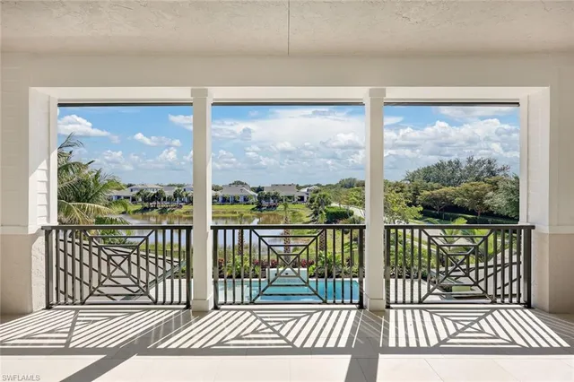 a view of a city from a balcony