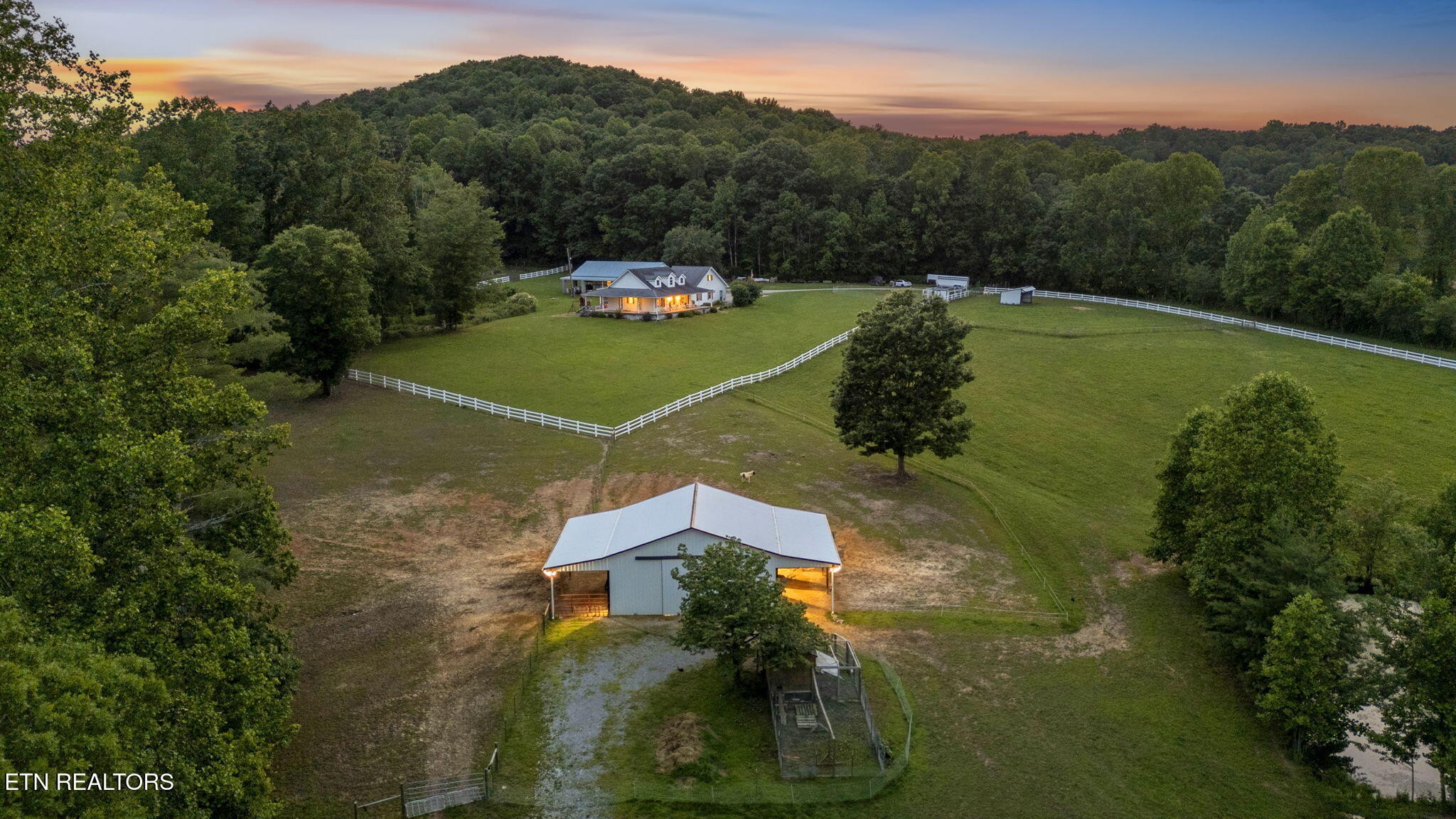 596 Clifty Creek Road Oakdale, TN 37829 - Photo 28 of 60 an aerial view of a house with a yard
