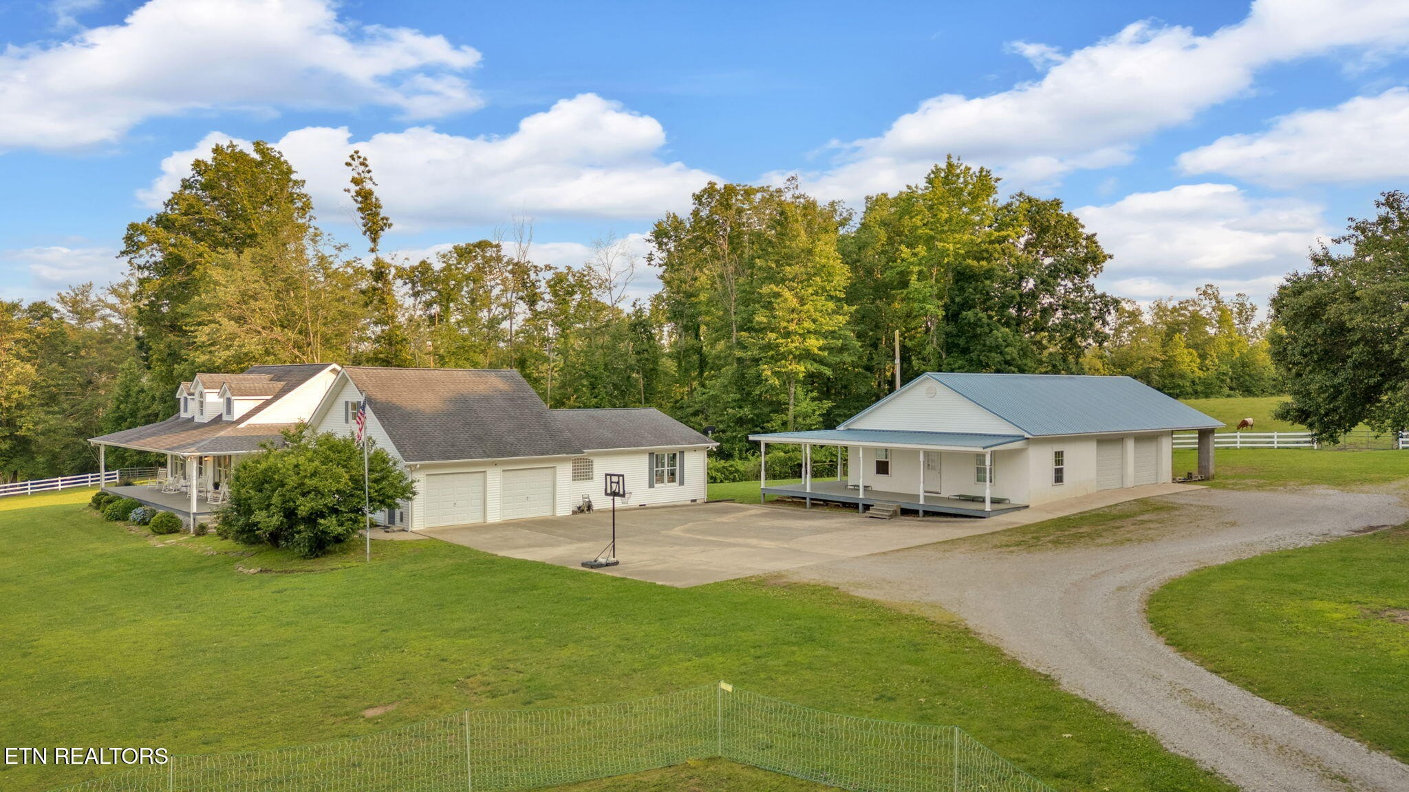596 Clifty Creek Road Oakdale, TN 37829 - Photo 48 of 60 a view of a house with a big yard and large trees