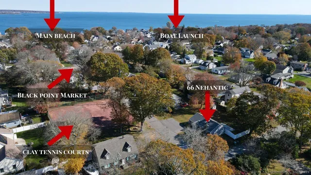 an aerial view of multiple house