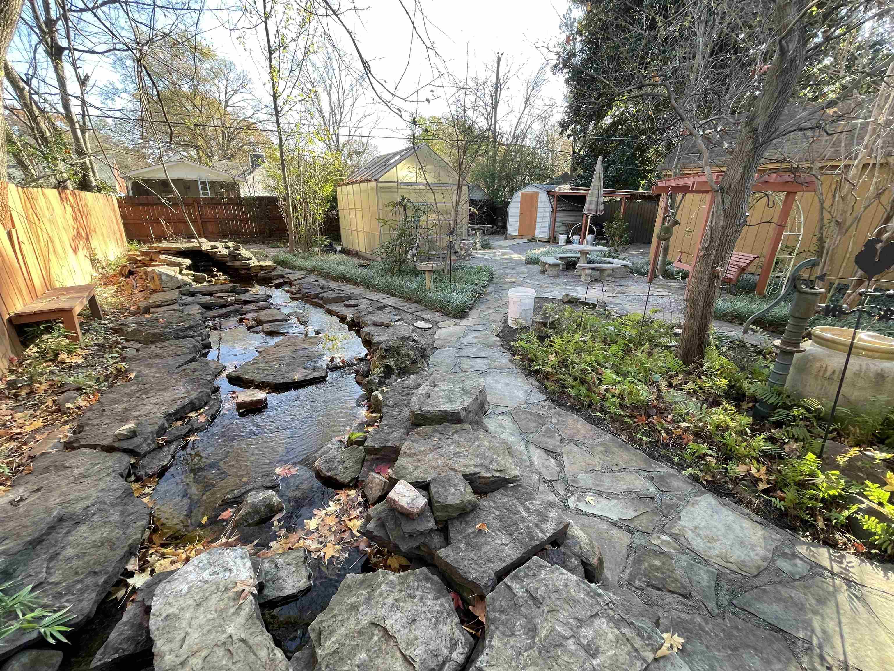 1020 Sandra Street Memphis, TN 38122 - Photo 33 of 40 a backyard of a house with barbeque oven and outdoor seating