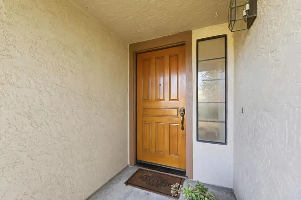 a view of front door