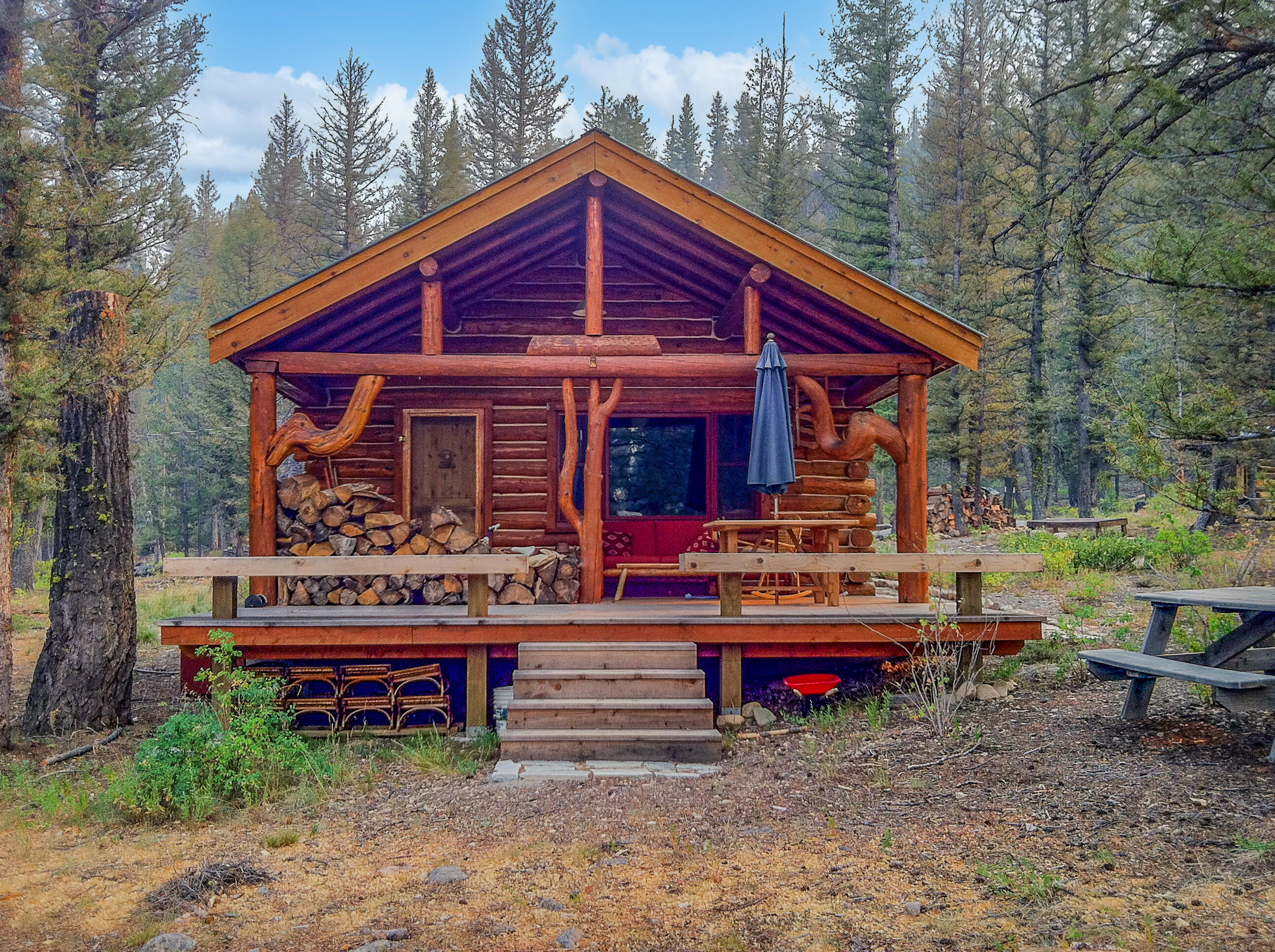 200 South Newman Crk Road Ketchum, ID 83340 - Photo 4 of 35 Front of Cabin