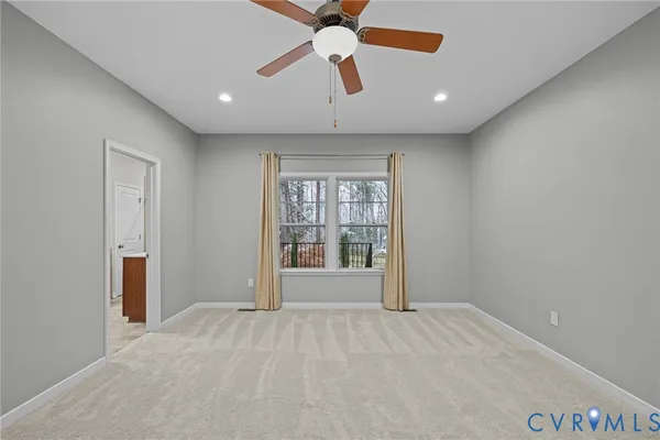 a view of an empty room