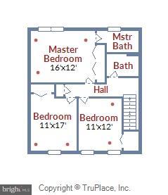 1149 Hampton Road Annapolis, MD 21409 - Photo 30 of 30 Upper level floorplan