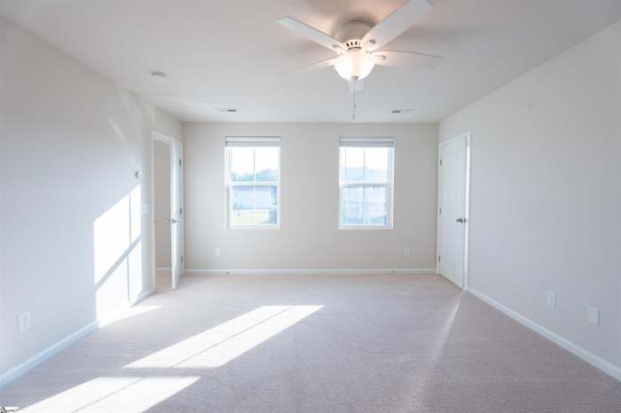 156 Queens Mill Court Pendleton, SC 29670 - Photo 13 of 18 This spacious room features ample natural light, soft carpeting, and a ceiling fan for comfort.