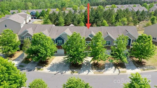 an outdoor view with patio