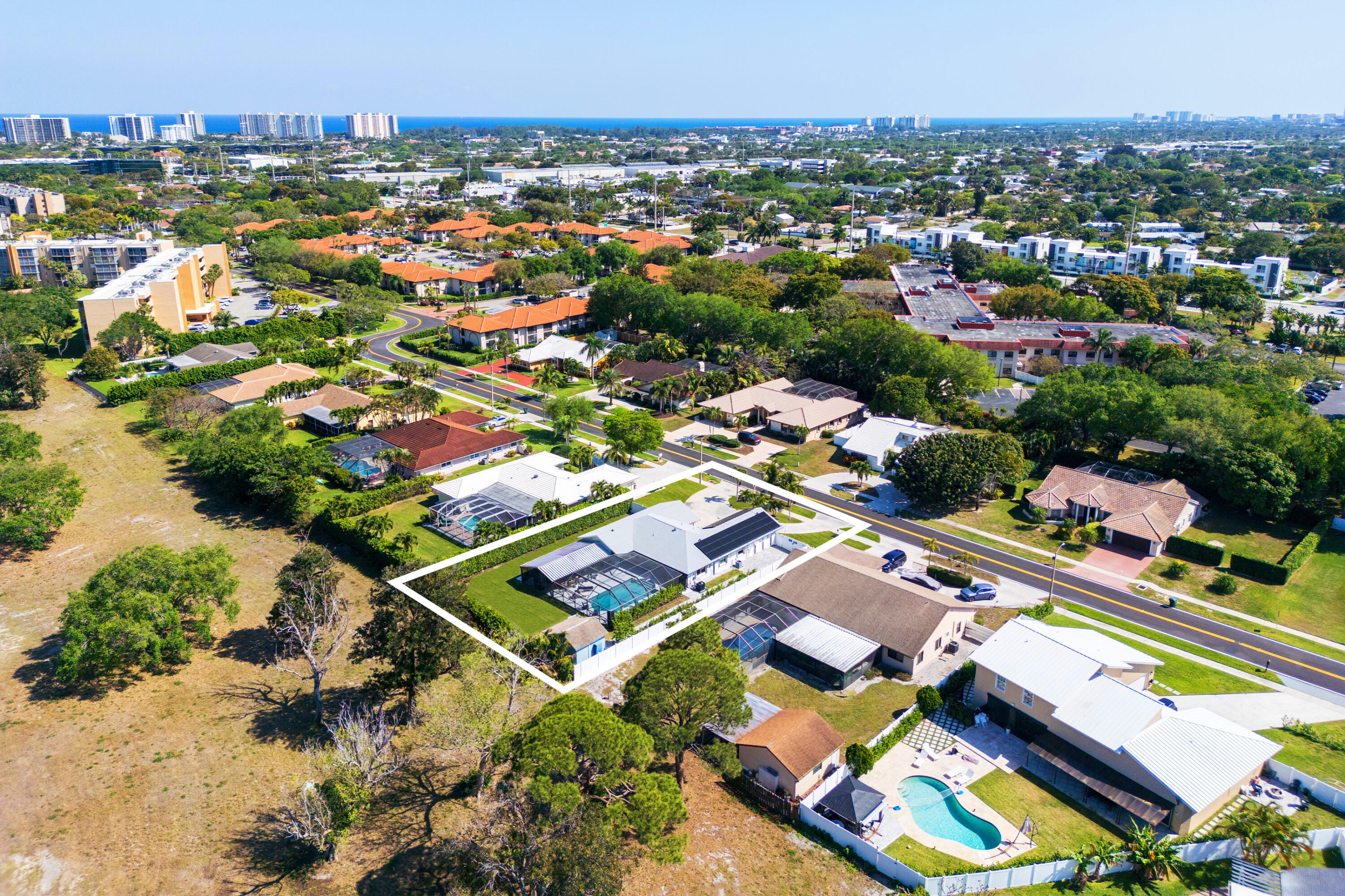 441 Northwest 53rd Street Boca Raton, FL 33487 - Photo 39 of 51 Aerial Ocean View
