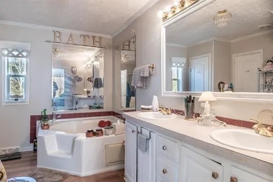 a terrace with trees