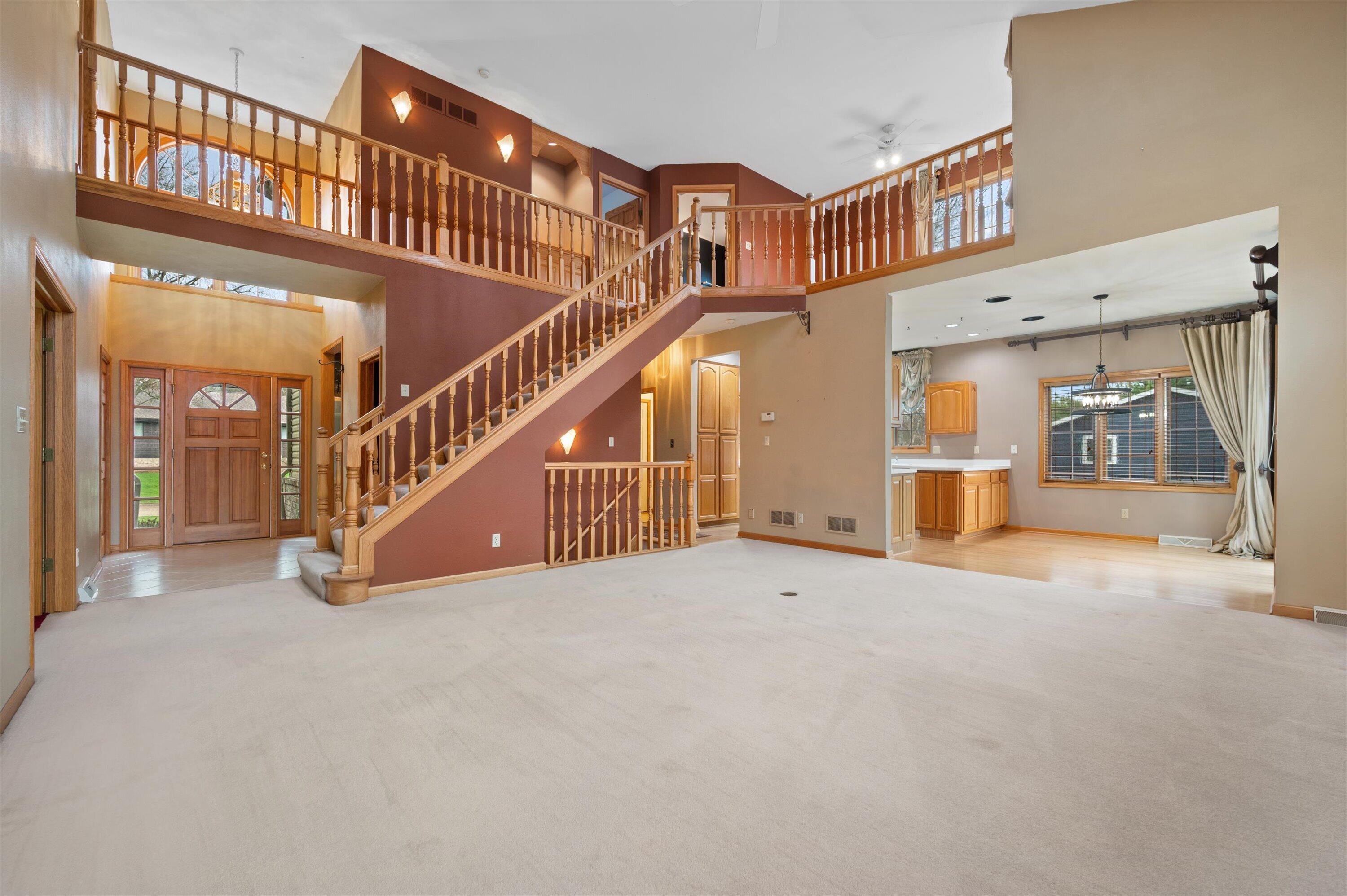 4009 Hickory Knoll Road Delafield, WI 53029 - Photo 8 of 43 Beautiful Living Room with Catwalk