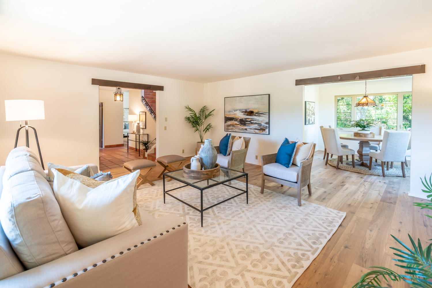1388 Wyant Road Montecito, CA 93108 - Photo 4 of 34 Living Room to Dining