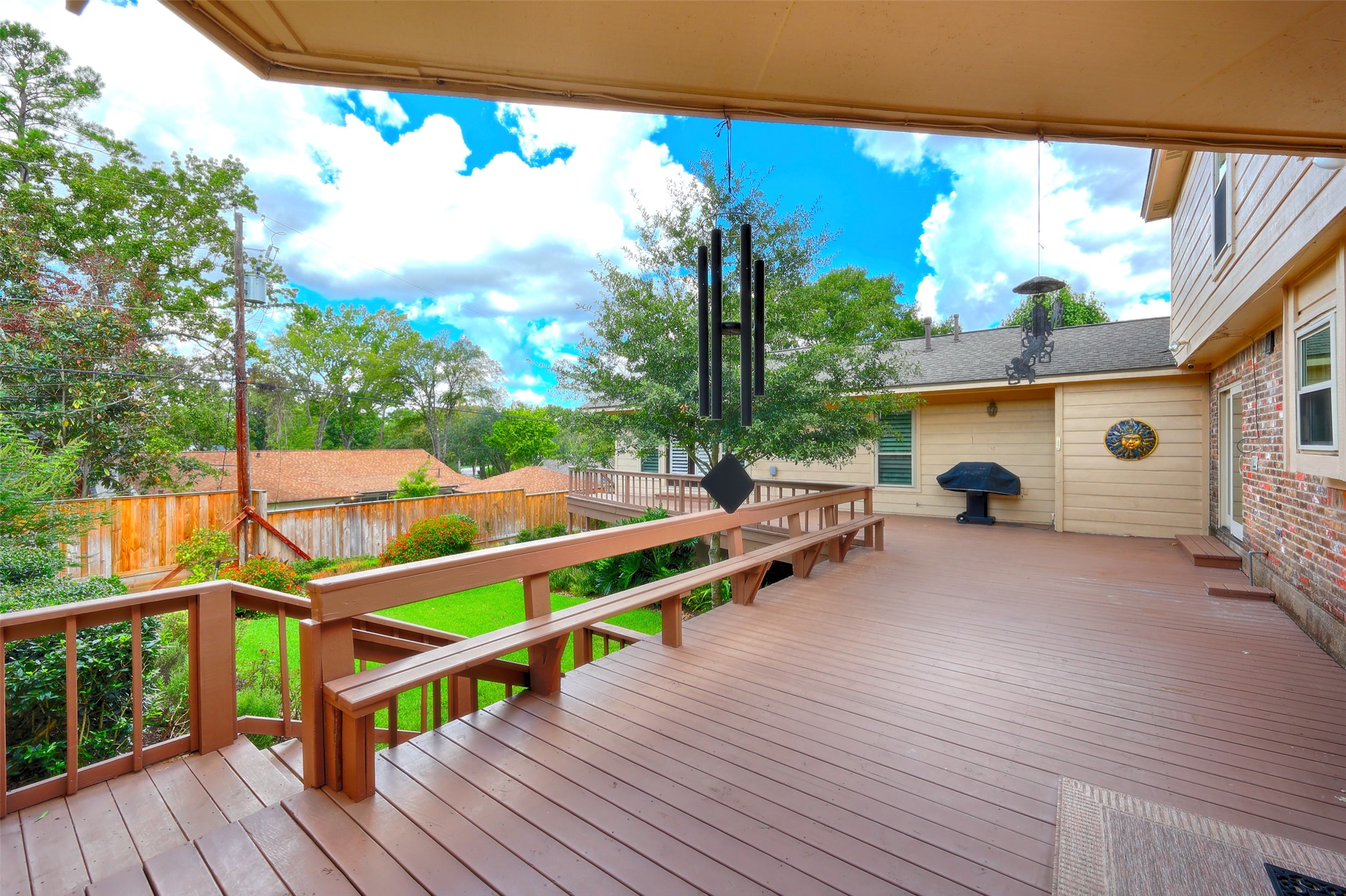 206 Virginia Lane Conroe, TX 77304 - Photo 32 of 36 a view of swimming pool with seating space