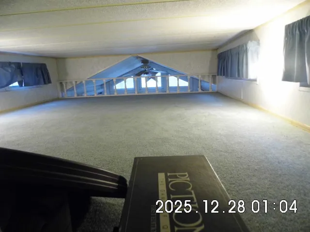 a view of hallway with stairs