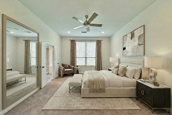 a view of an empty room