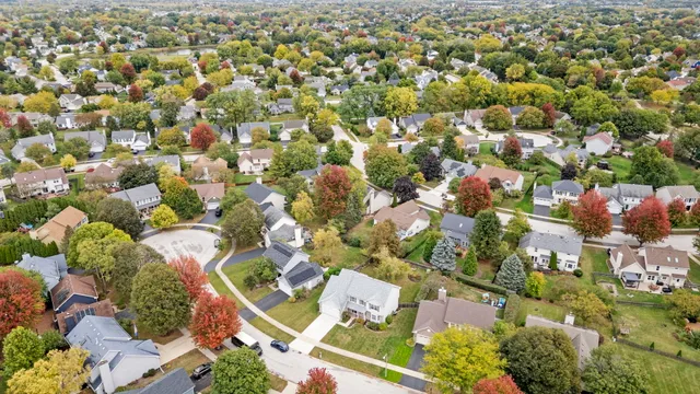 an aerial view of a city