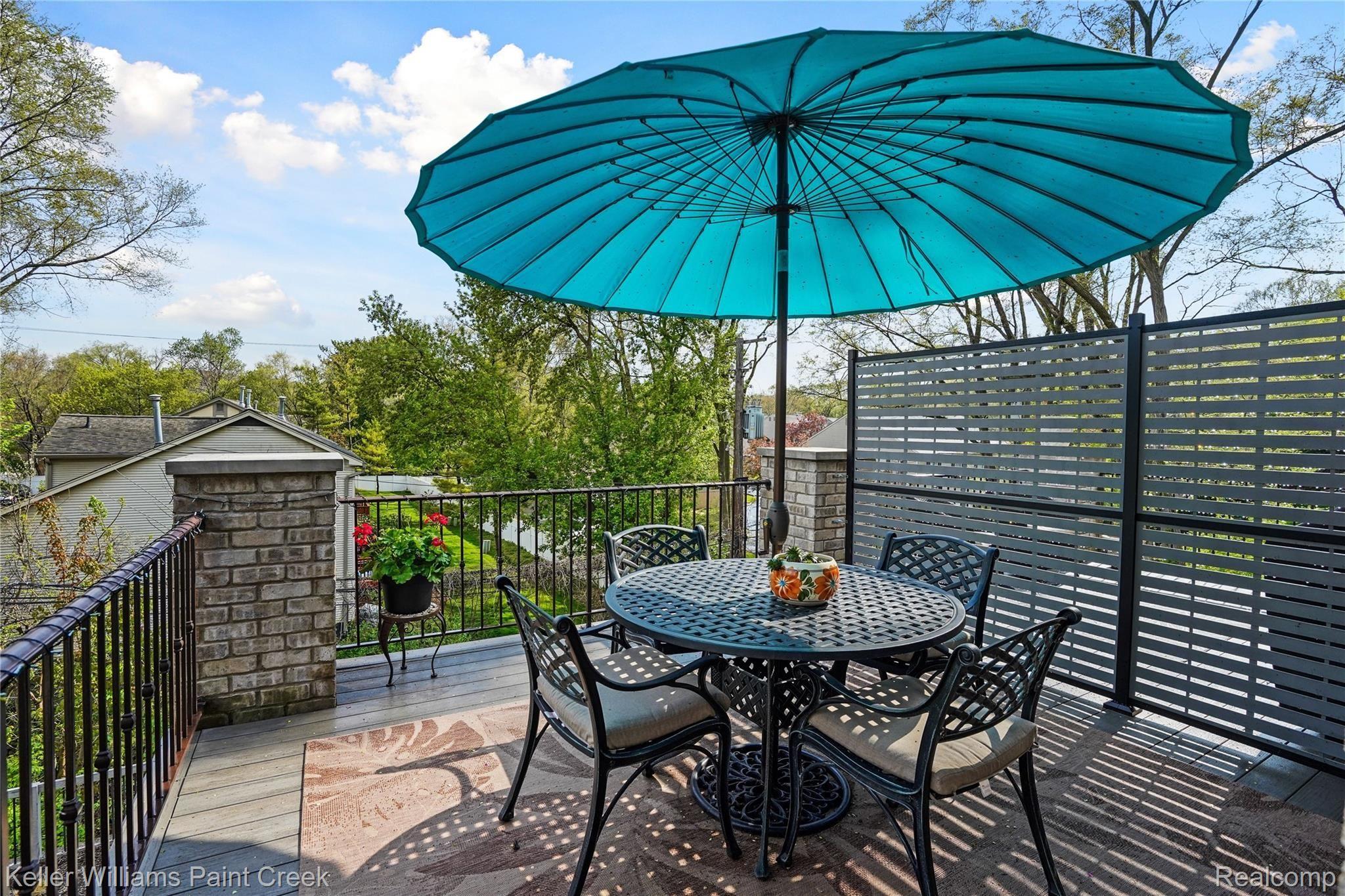 309 West 2nd Street Rochester, MI 48307 - Photo 18 of 19 The private deck sits lofted and offers a stunning tree-top view year-round!